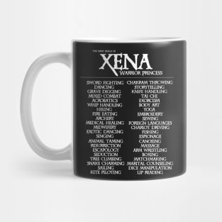 The Many Skills of Xena Mug